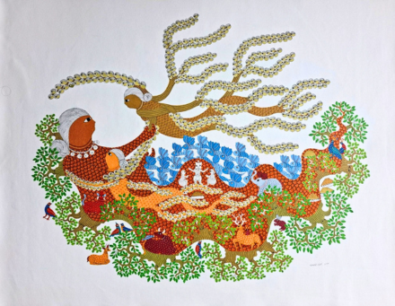 Diwali artwork by Shibani Jain