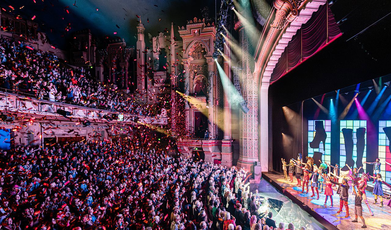 A sold out crowd celebrates a performance at the Aotea Centre