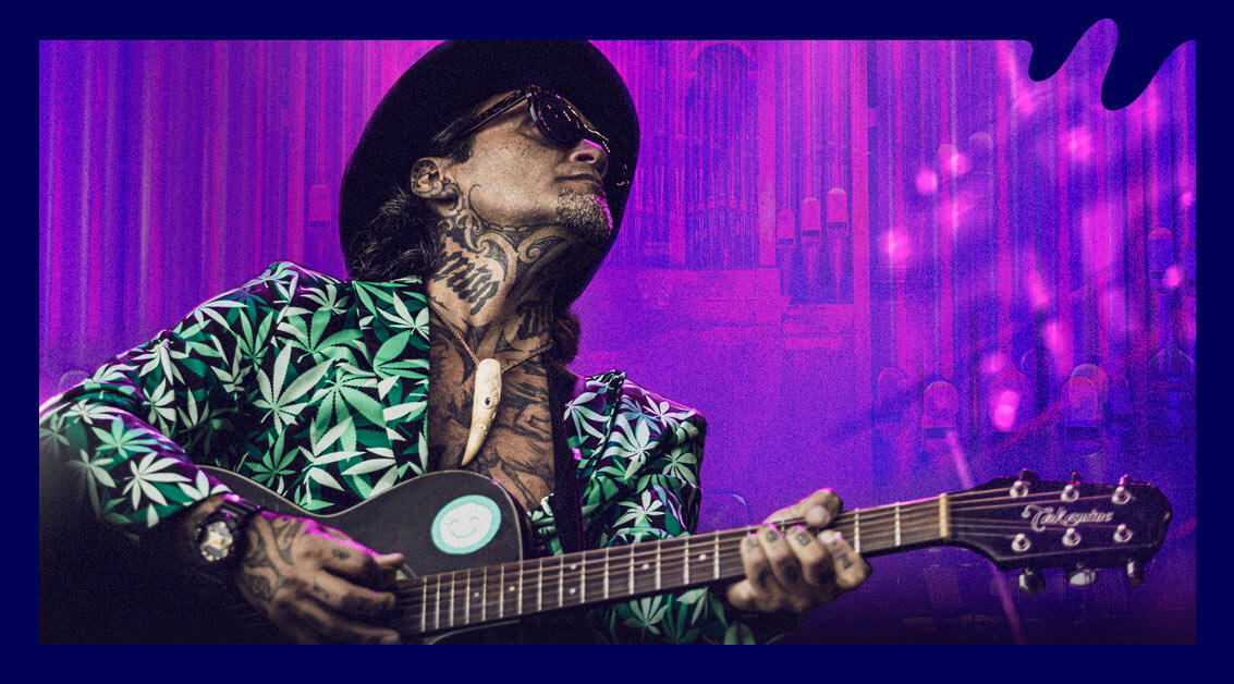 Tiki Taane with Auckland Phil