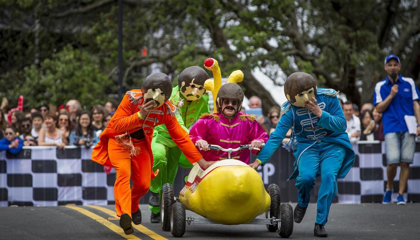 Get Back! It's the Yellow Submarine heading down that Long and Winding Road