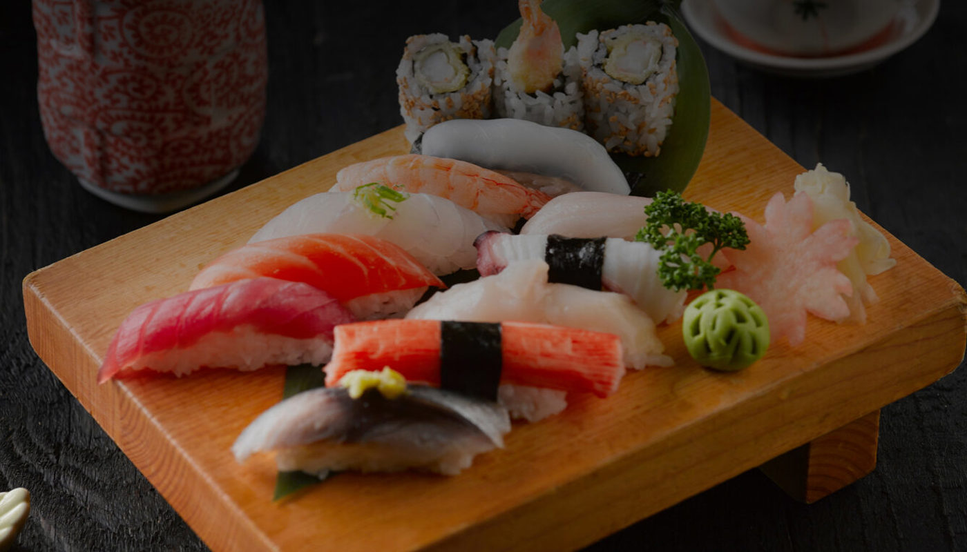 Platter of sushi from Sakebar Nippon in Epsom