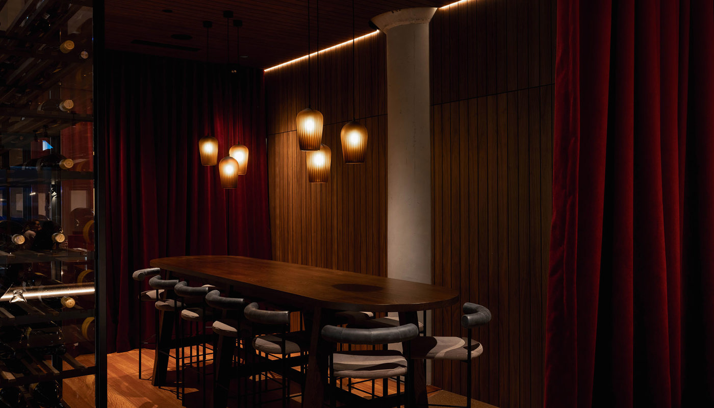 Private dining room at Somm