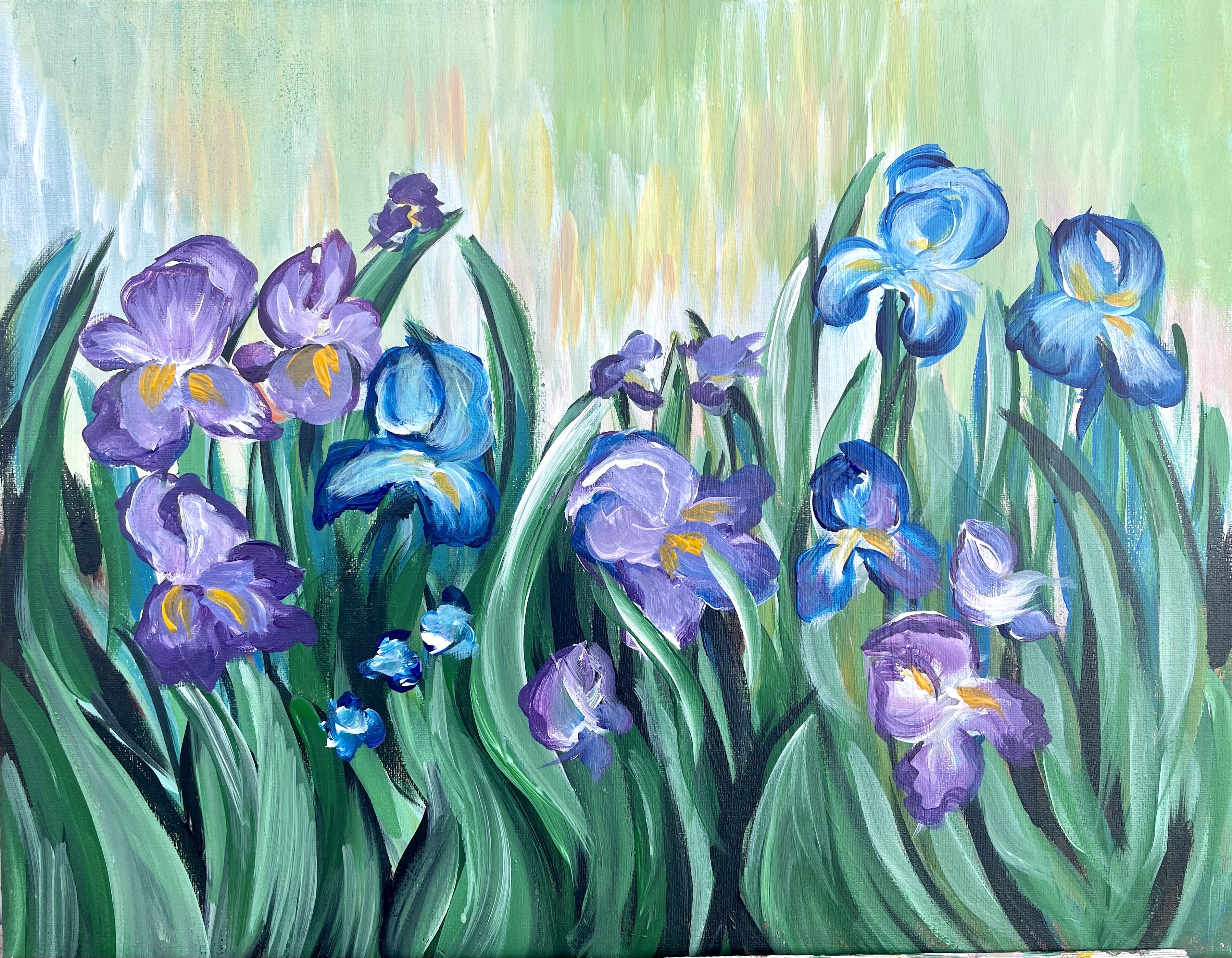 Paint and Wine Night - Van Gogh's Iris Flowers