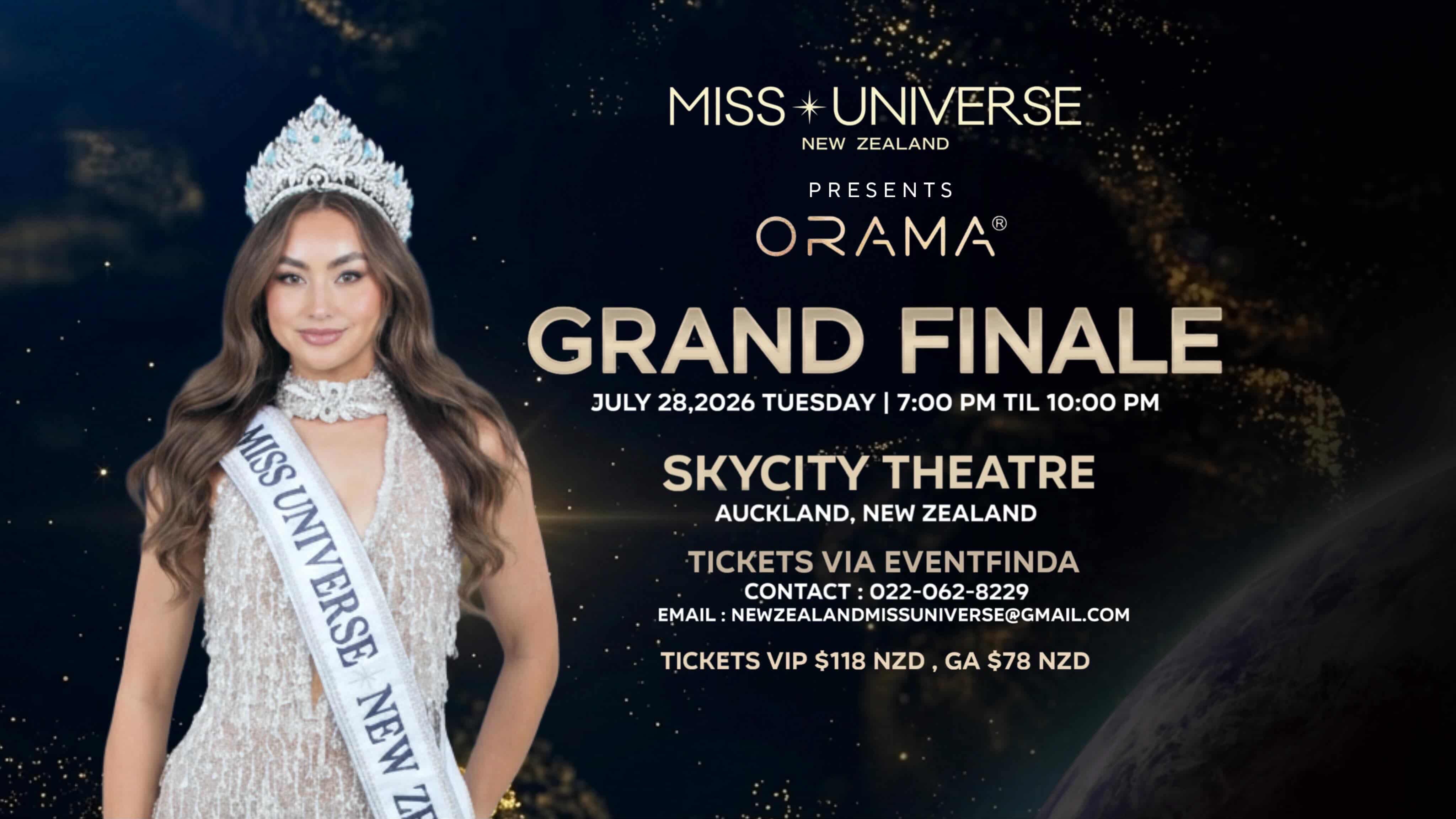 Miss Universe New Zealand 2026 : The Grand Finals