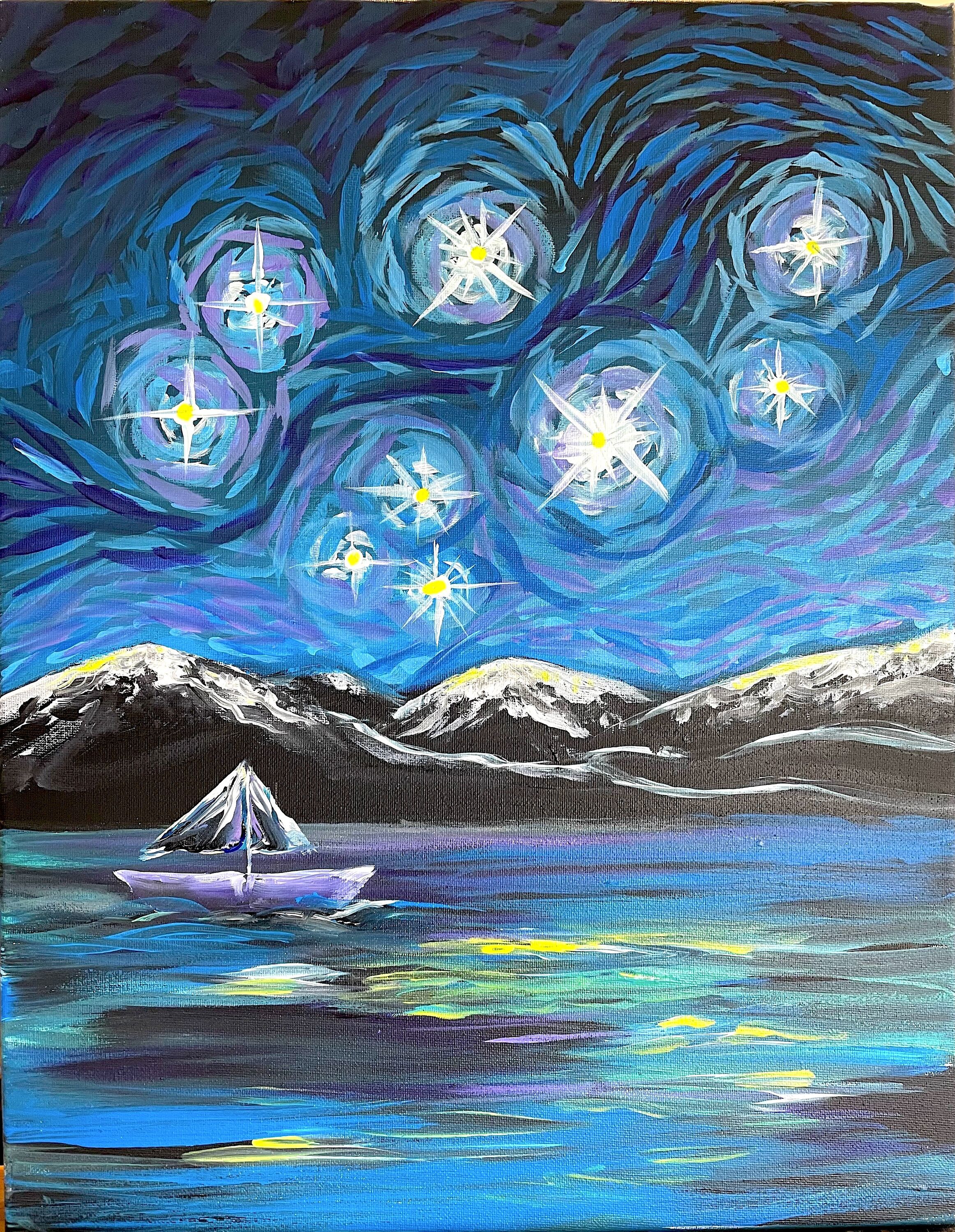 Paint and Wine Night - Matariki Stars