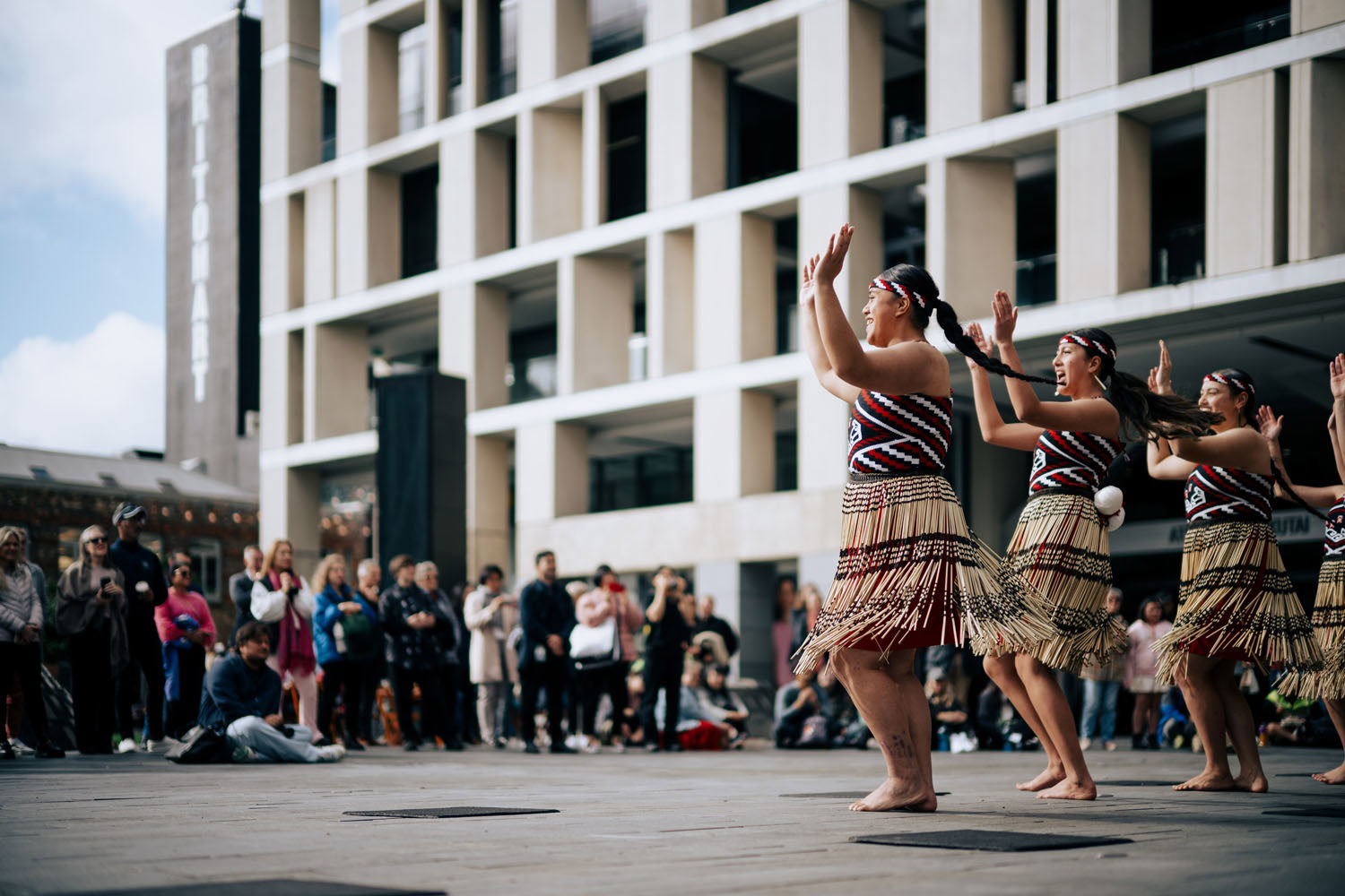 Kapa haka performance by Te Wharekura o Hoani Waititi Marae