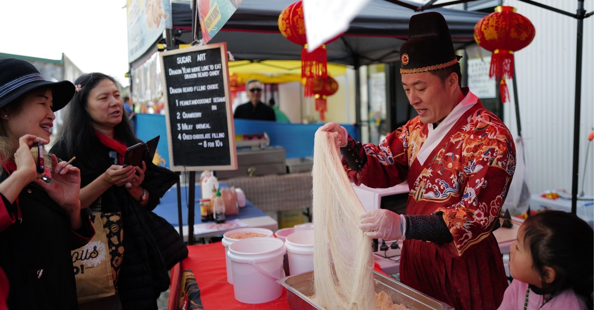 Dragon's Beard Candy Demonstration