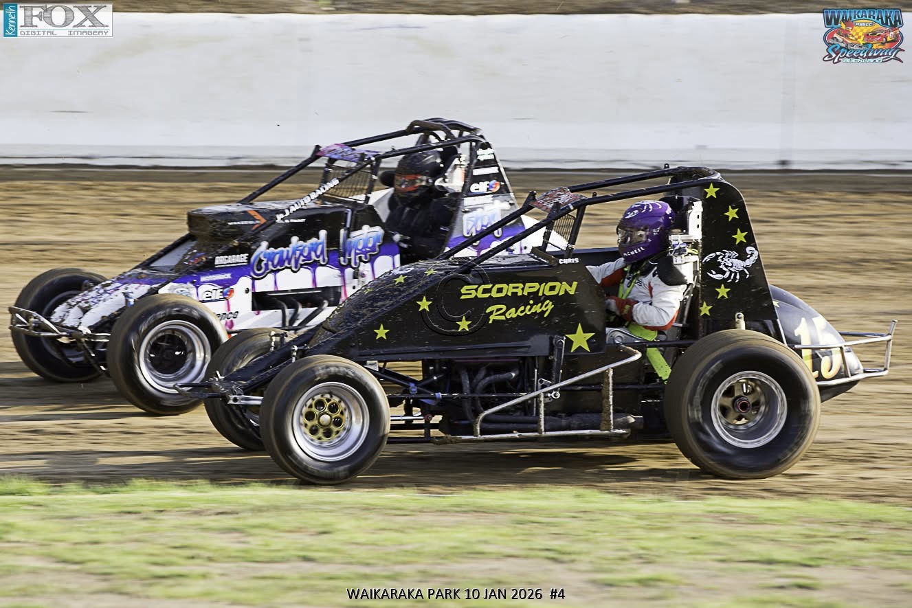 Auckland LS1 Sprintcar Champs + 290s Streetstocks - Waikaraka Speedway