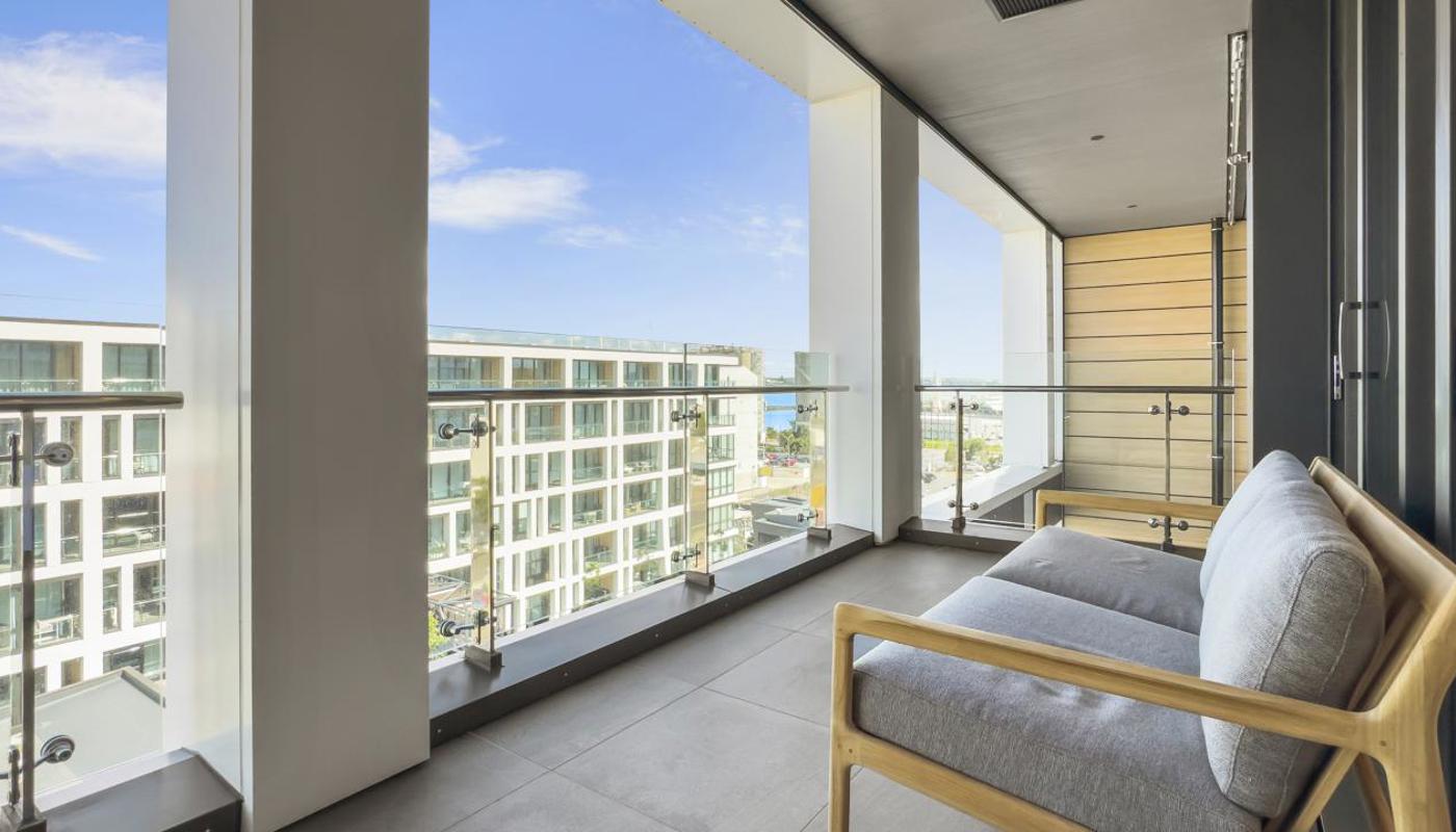 Large covered balcony