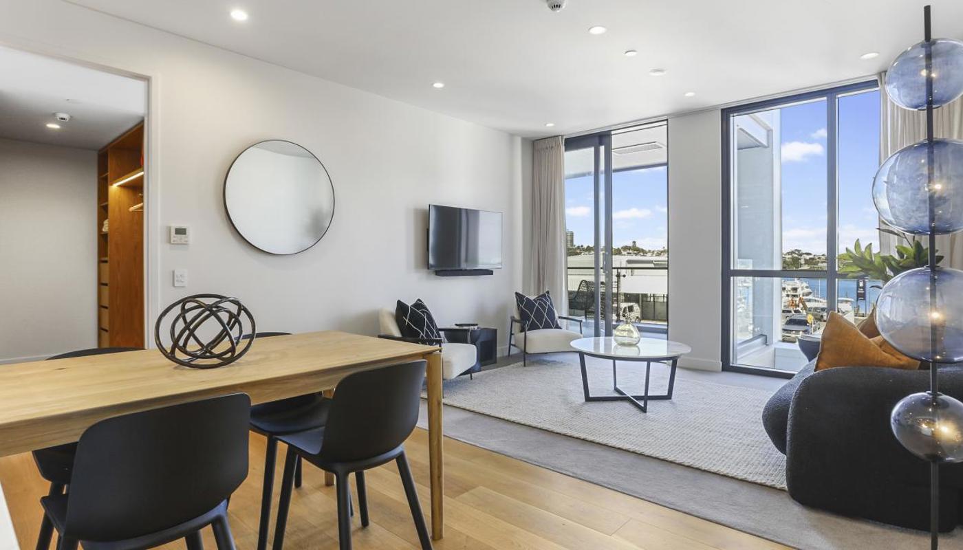 Living area and dining area