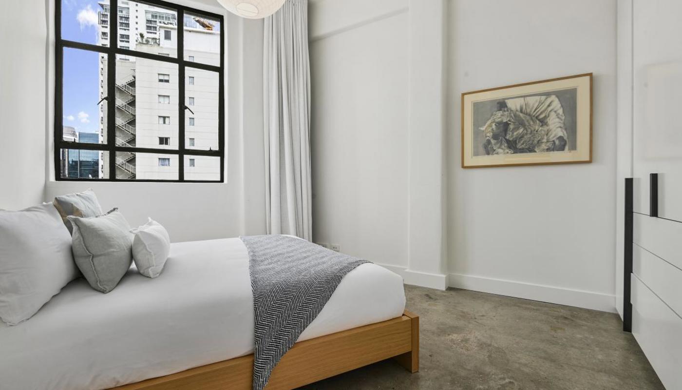 Spacious master bedroom.
