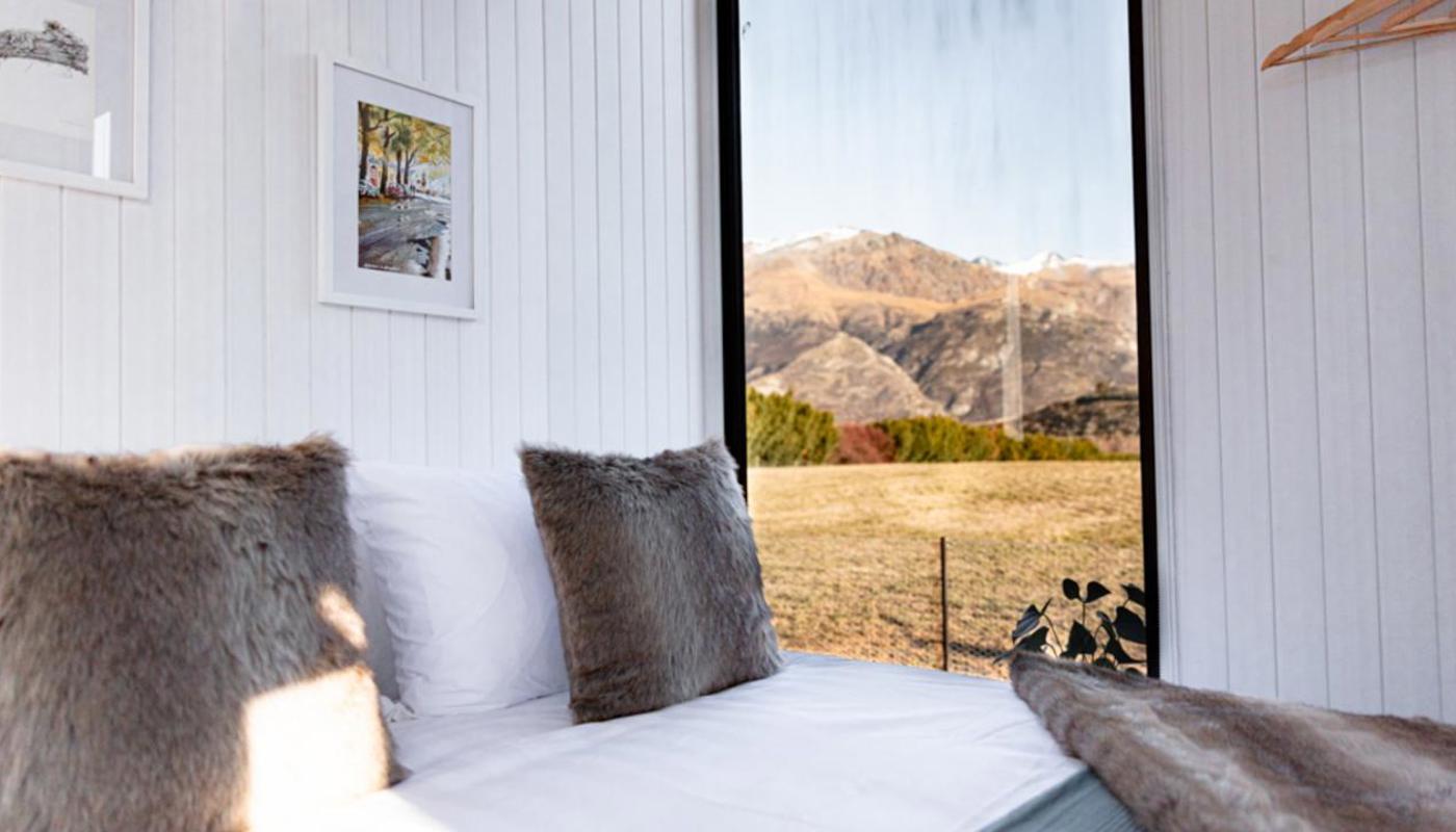 Wake up to breathtaking views from the comfort of your bed, an ideal retreat for nature lovers.