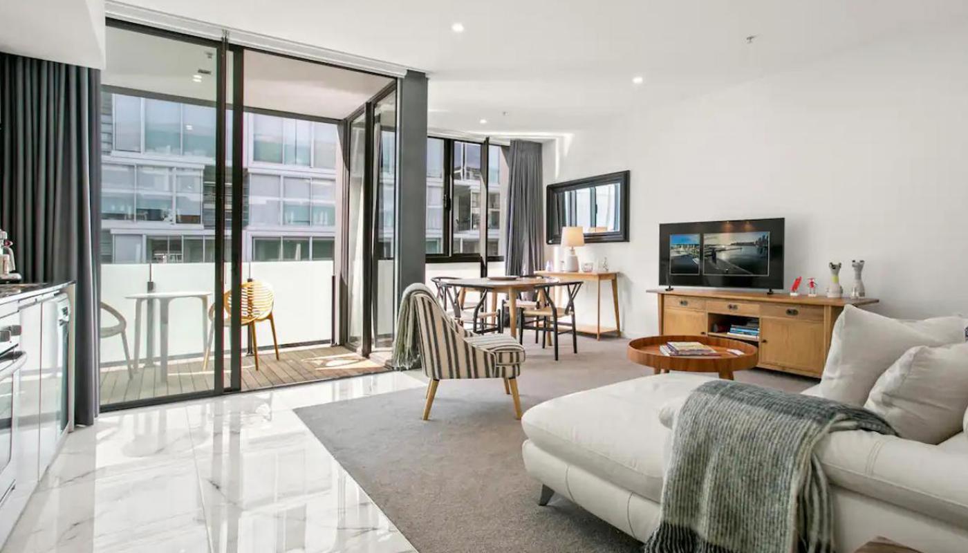 Comfortable Lounge, Terrace Overlooks Private Marina