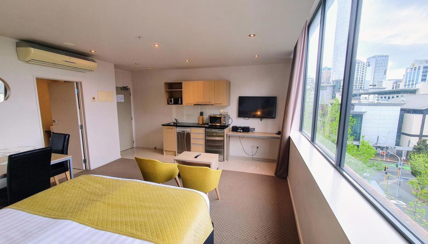 Studio room with city view