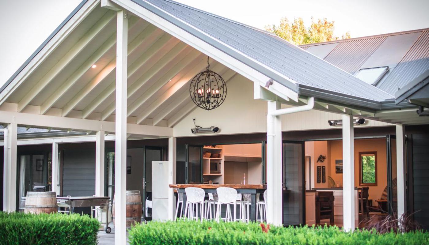 Extensive decks for outdoor entertaining