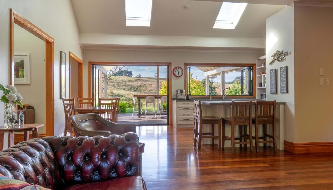 Generous indoor and outdoor living spaces