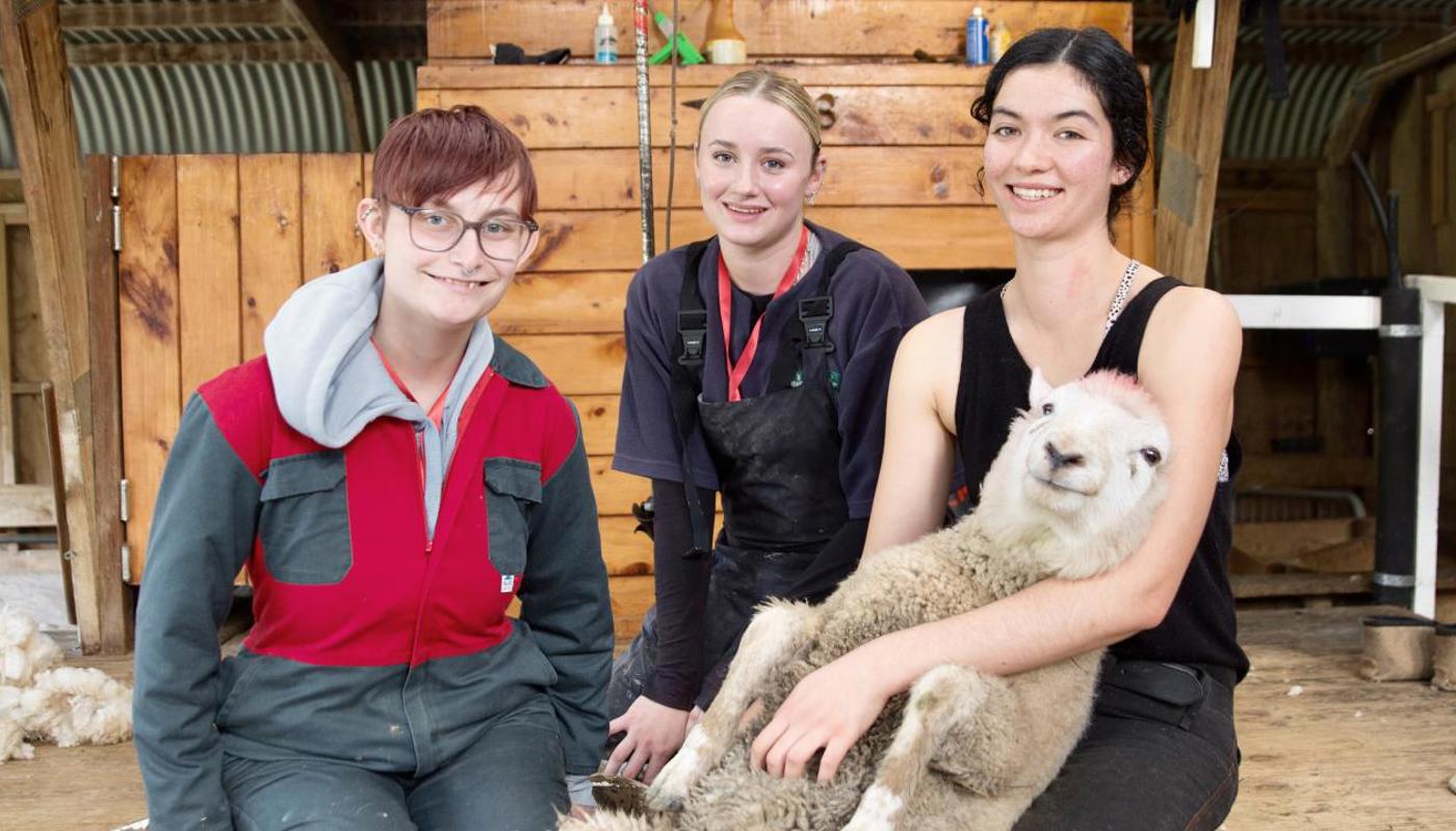 We're proud of our female farm & shearing team.