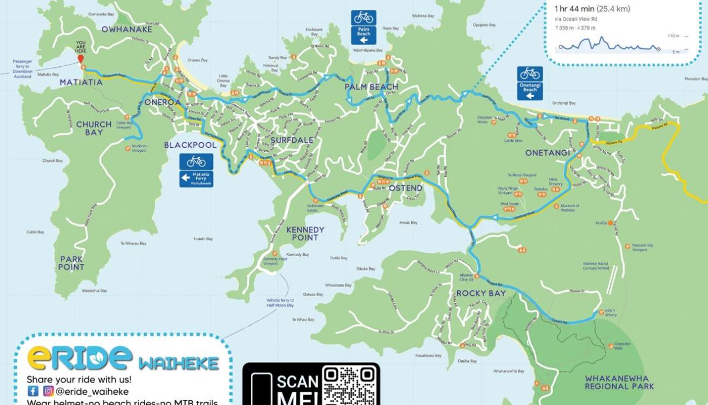 5 Bays Ride Map