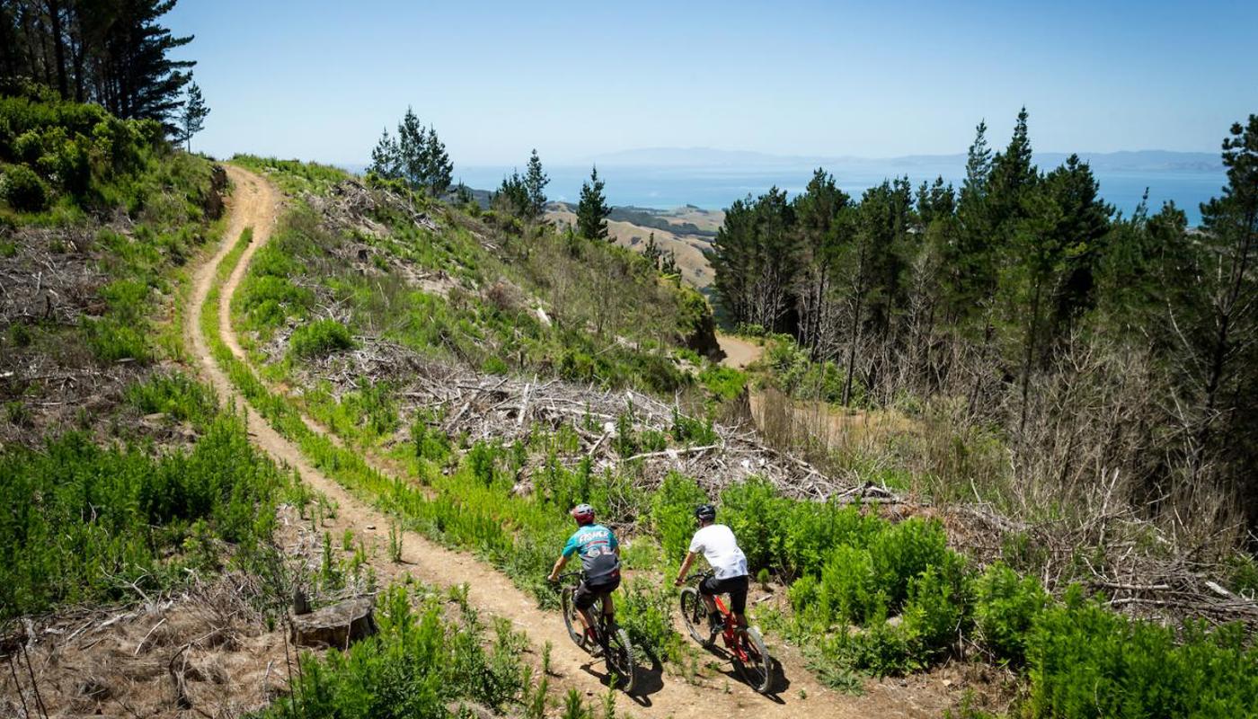 Climbing up to the high point of the back country epic.