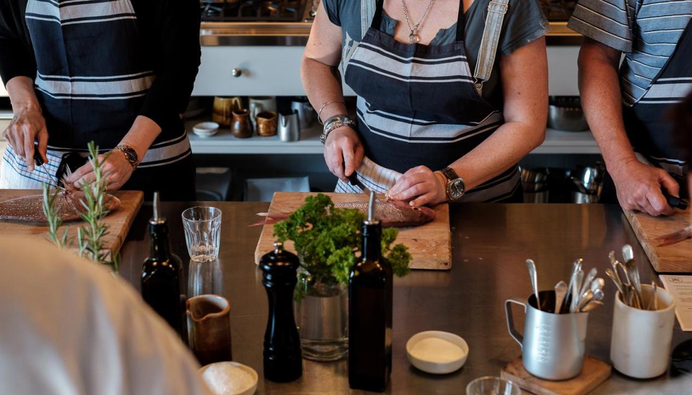 Get hands on creating the days menu with Chef Mike. From protein, to pastas, desserts to dressings.