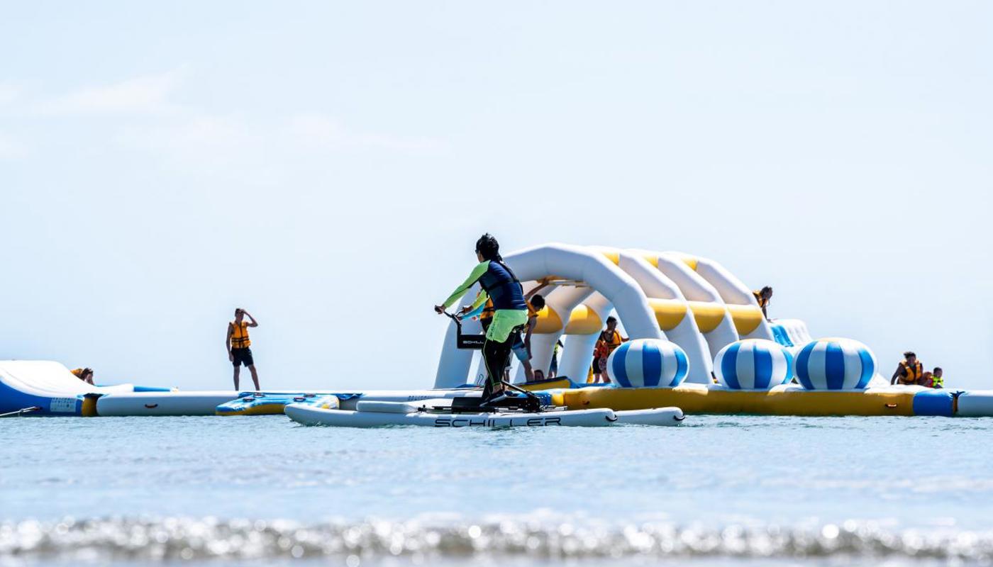 Water Bike in Browns Bay beach