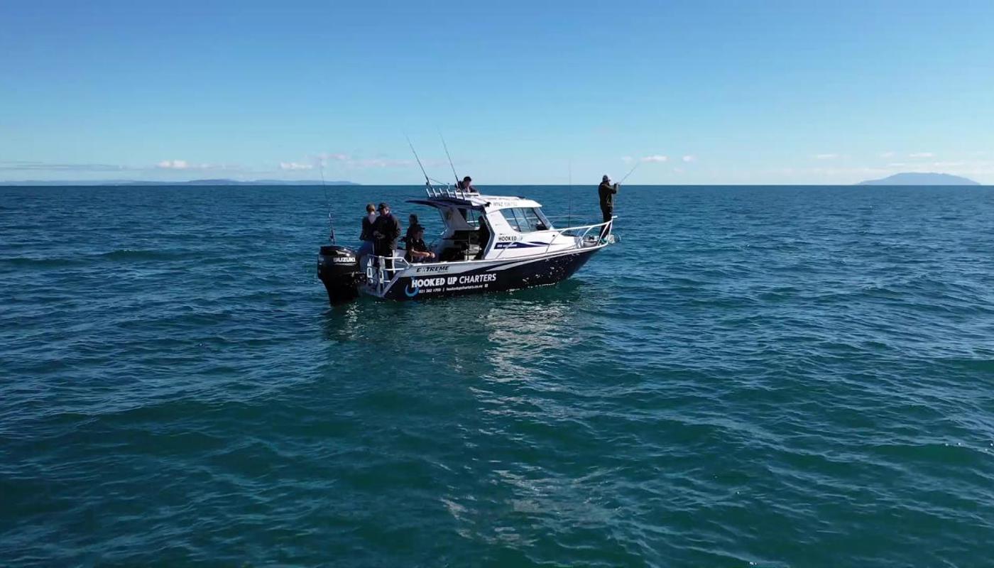 Drift fishing on Hooked Up.