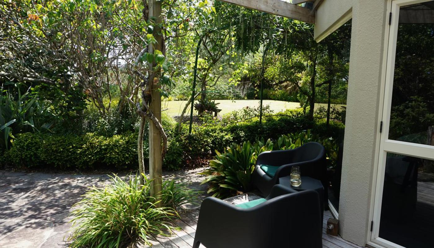 Perfect spot for morning coffee, read a book or afternoon wine