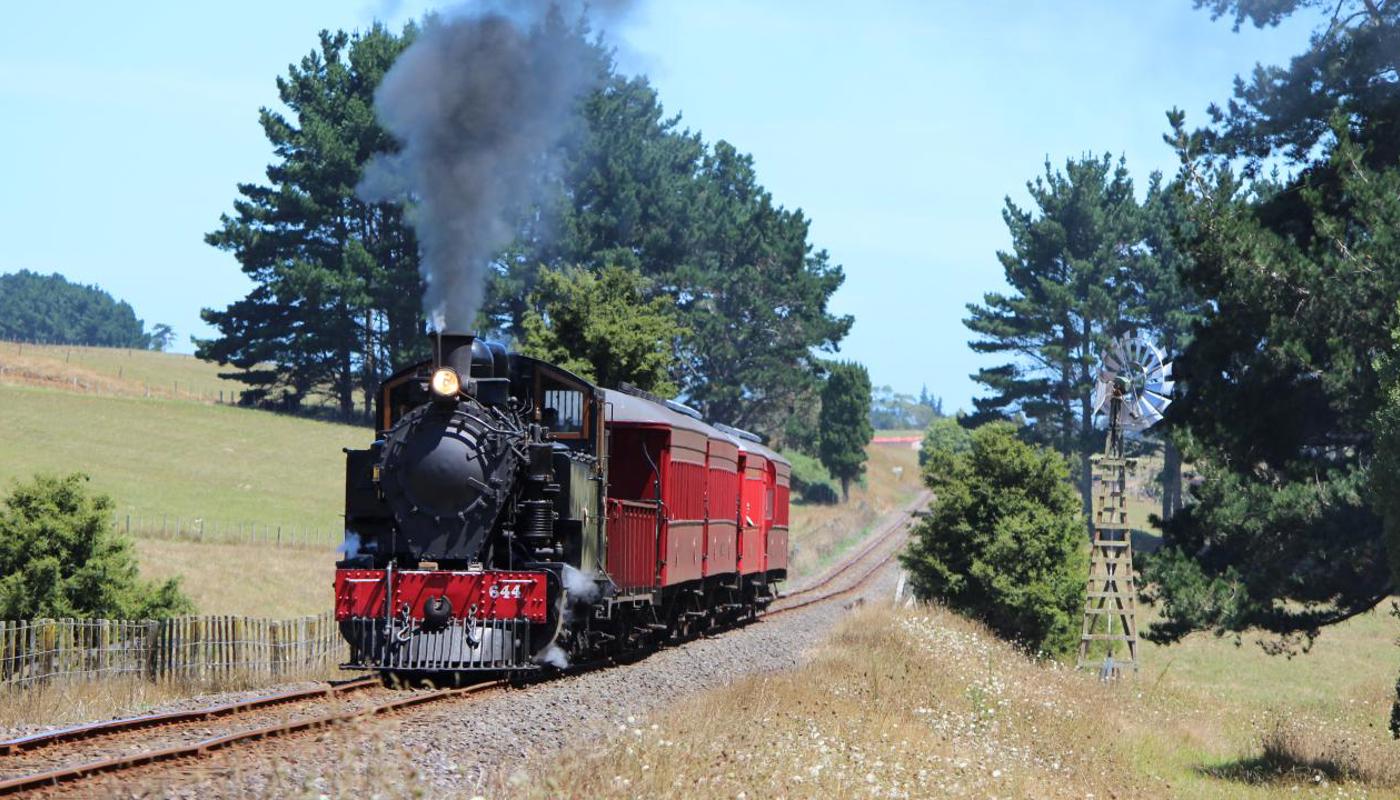 The Glenbrook Vintage Railway Steam Train Experience through the Franklin countryside