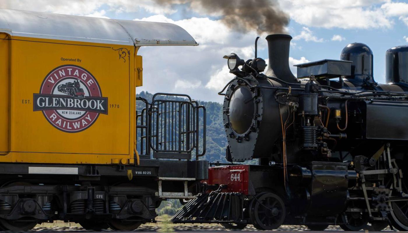 Steam train on the mainline