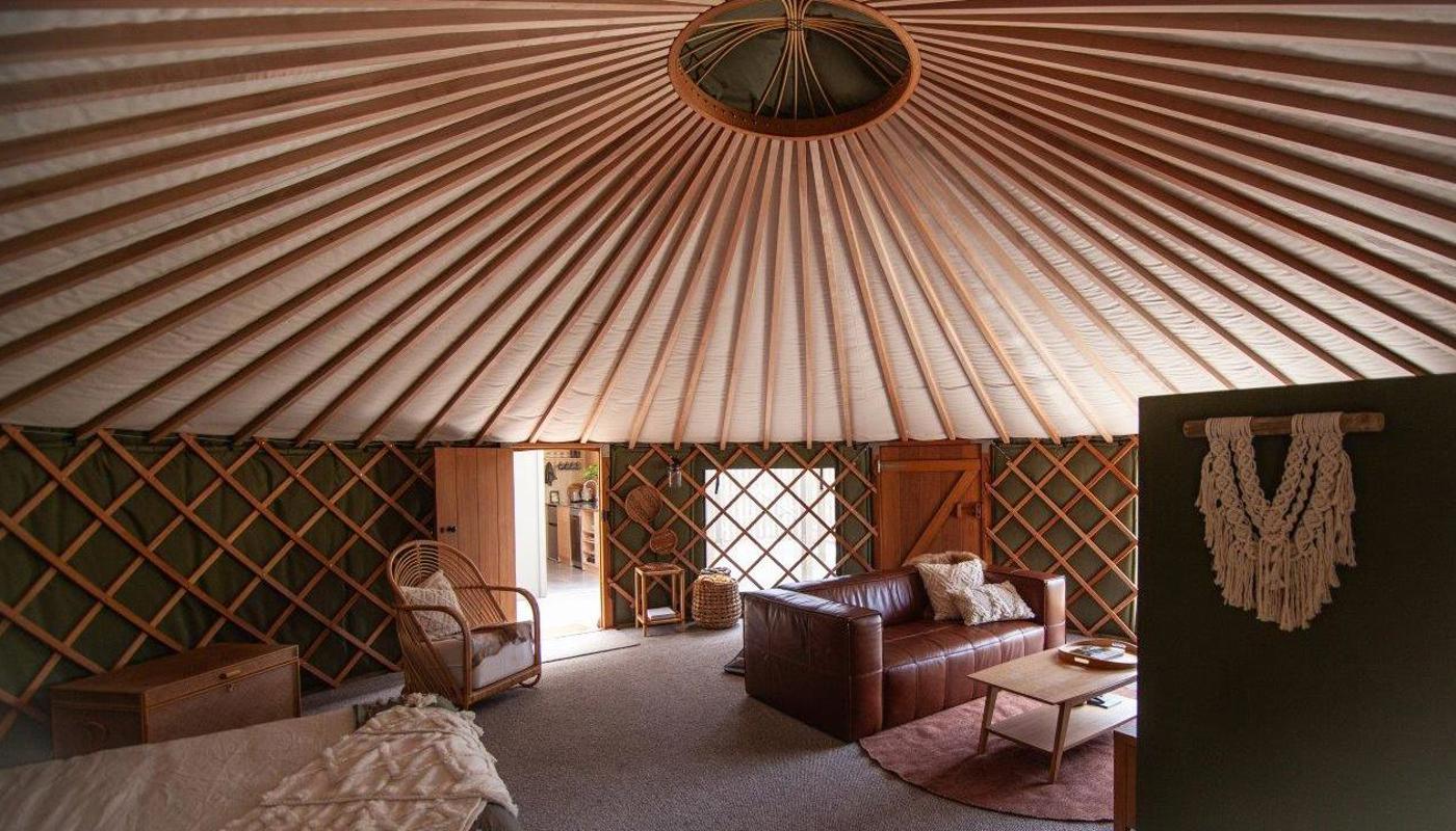 The Green Tent - luxurious yurt interior