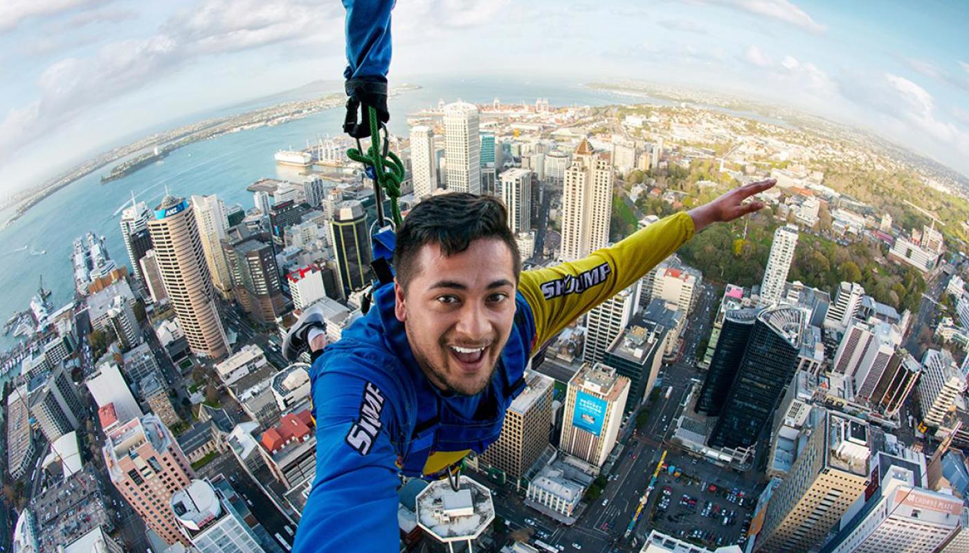 Check out epics views of Auckland as you drop.