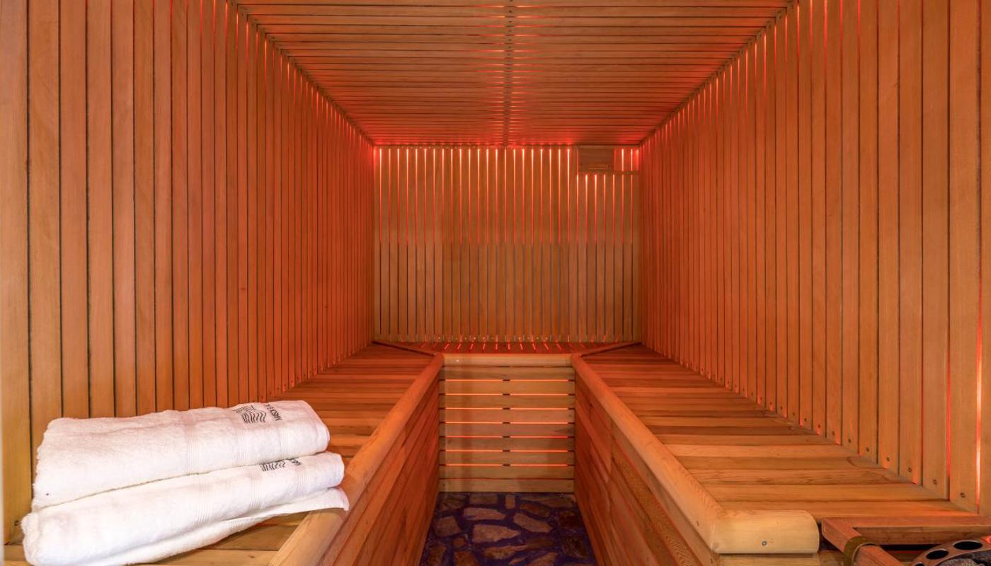 Japanese cedar wood sauna