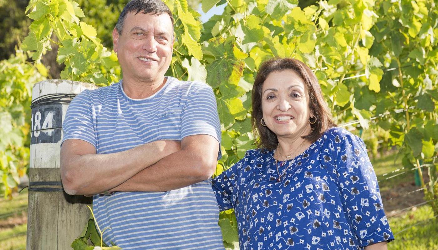 Clyde and Farida own and operate Runner Duck estate and Farida runs and managers the cellar door.