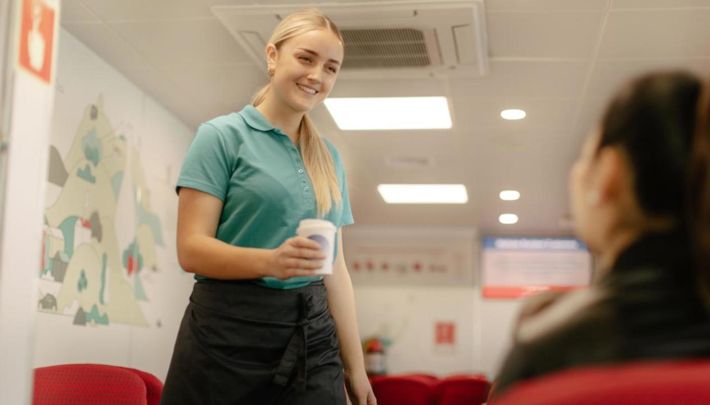 Enjoy our onboard cafe when you sail with us.