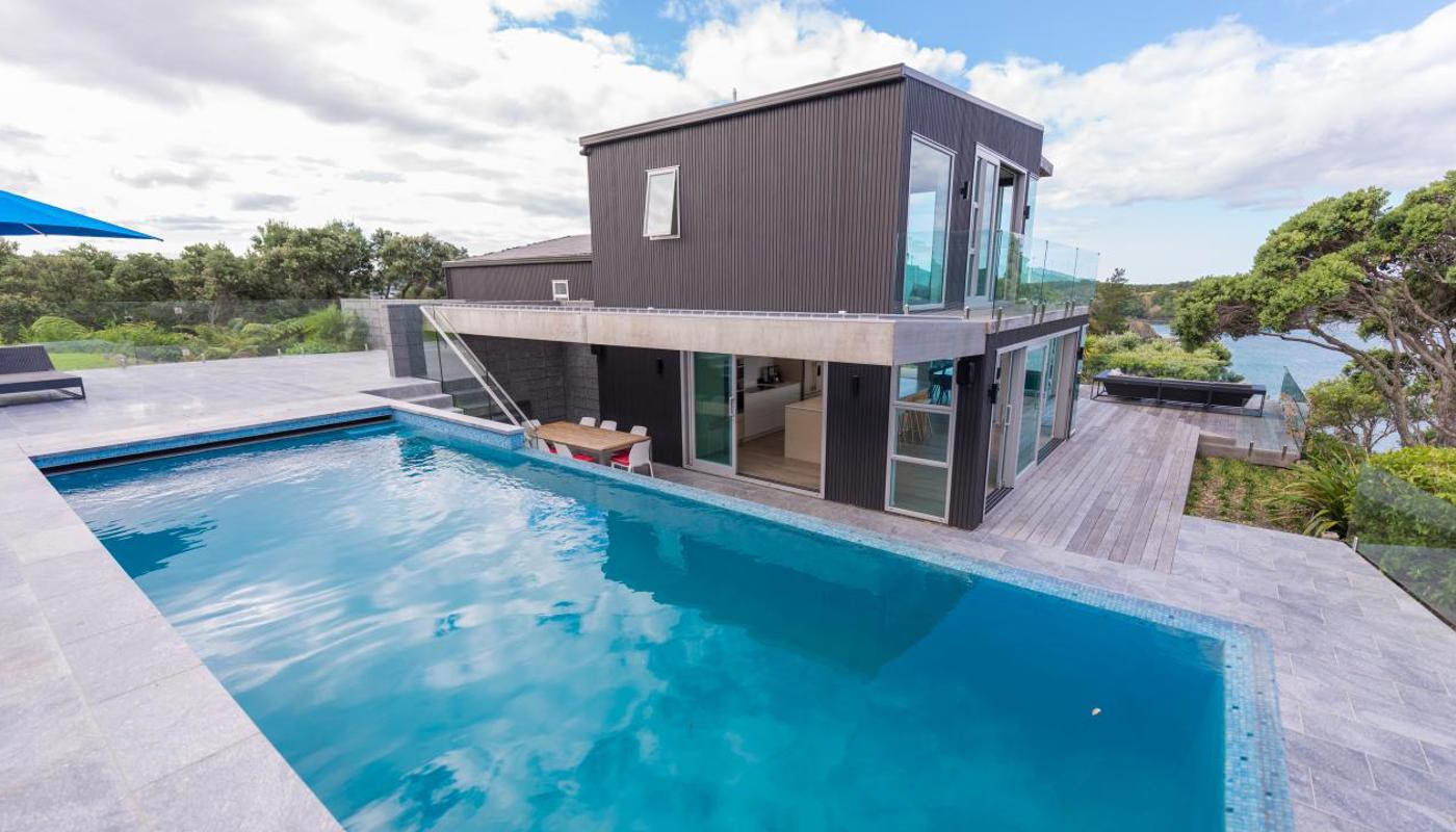 Outdoor pool area
