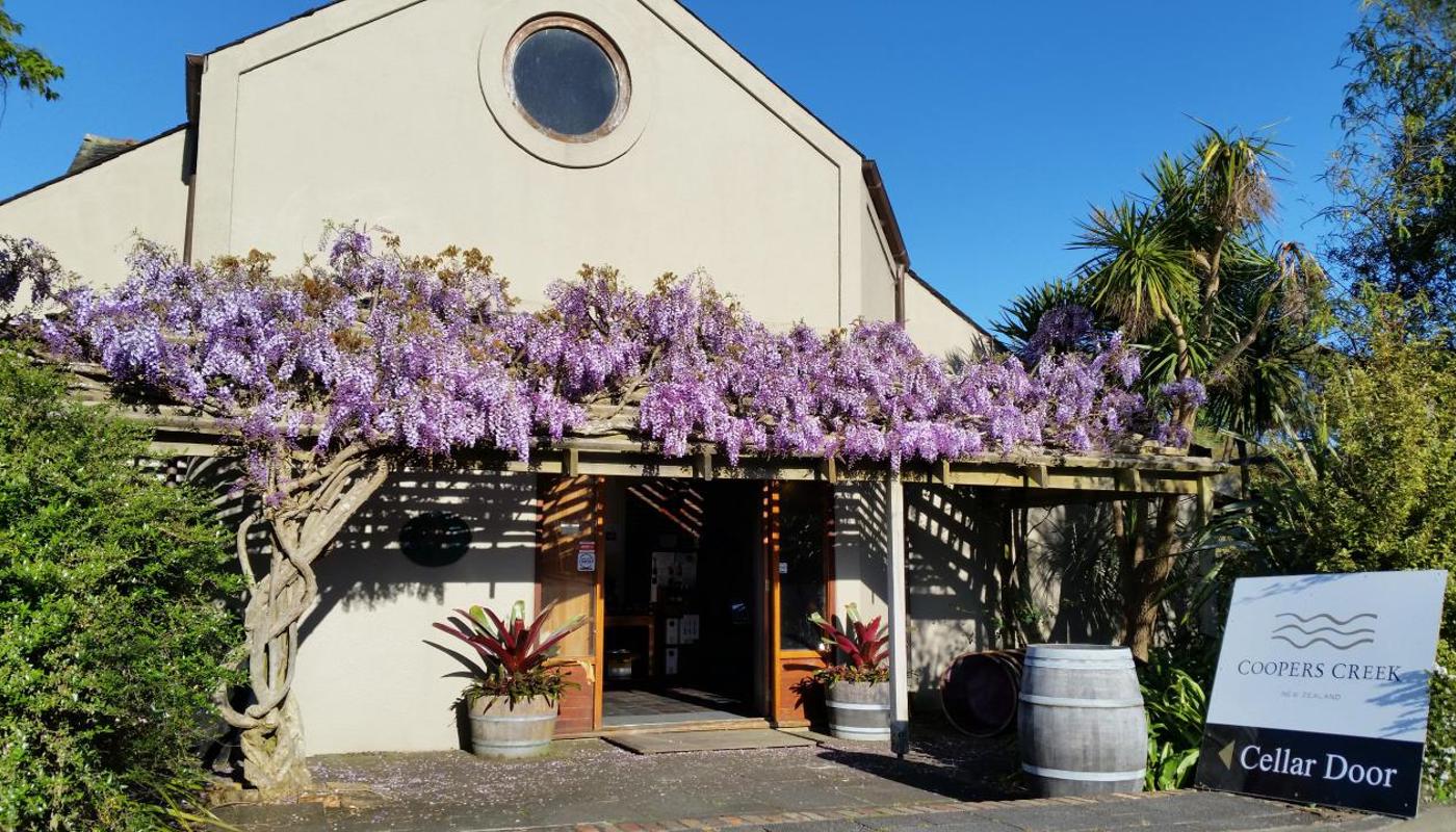 Open for sales, wisteria smelling free.