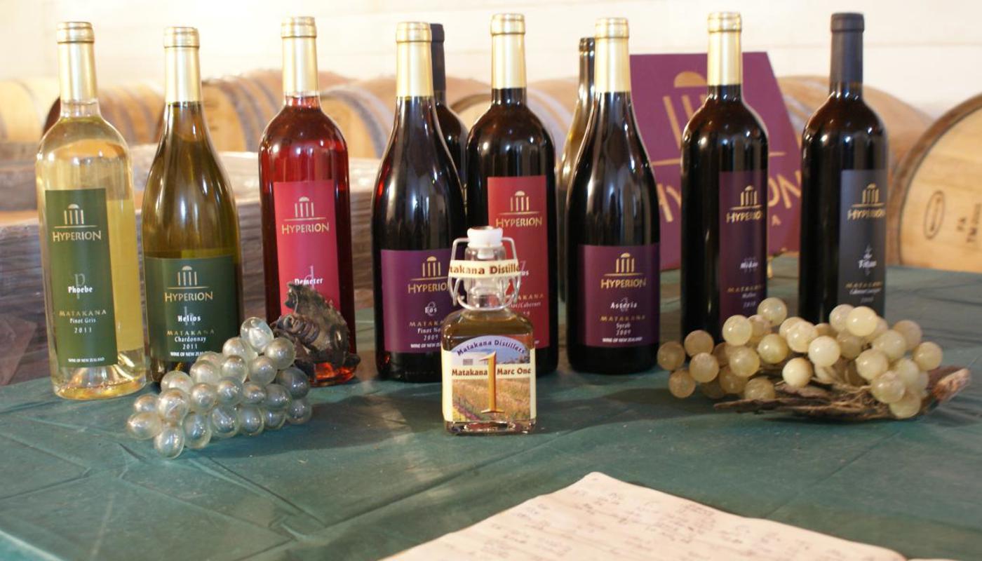Lunch with a view over one of the many boutique vine yards to choose from.