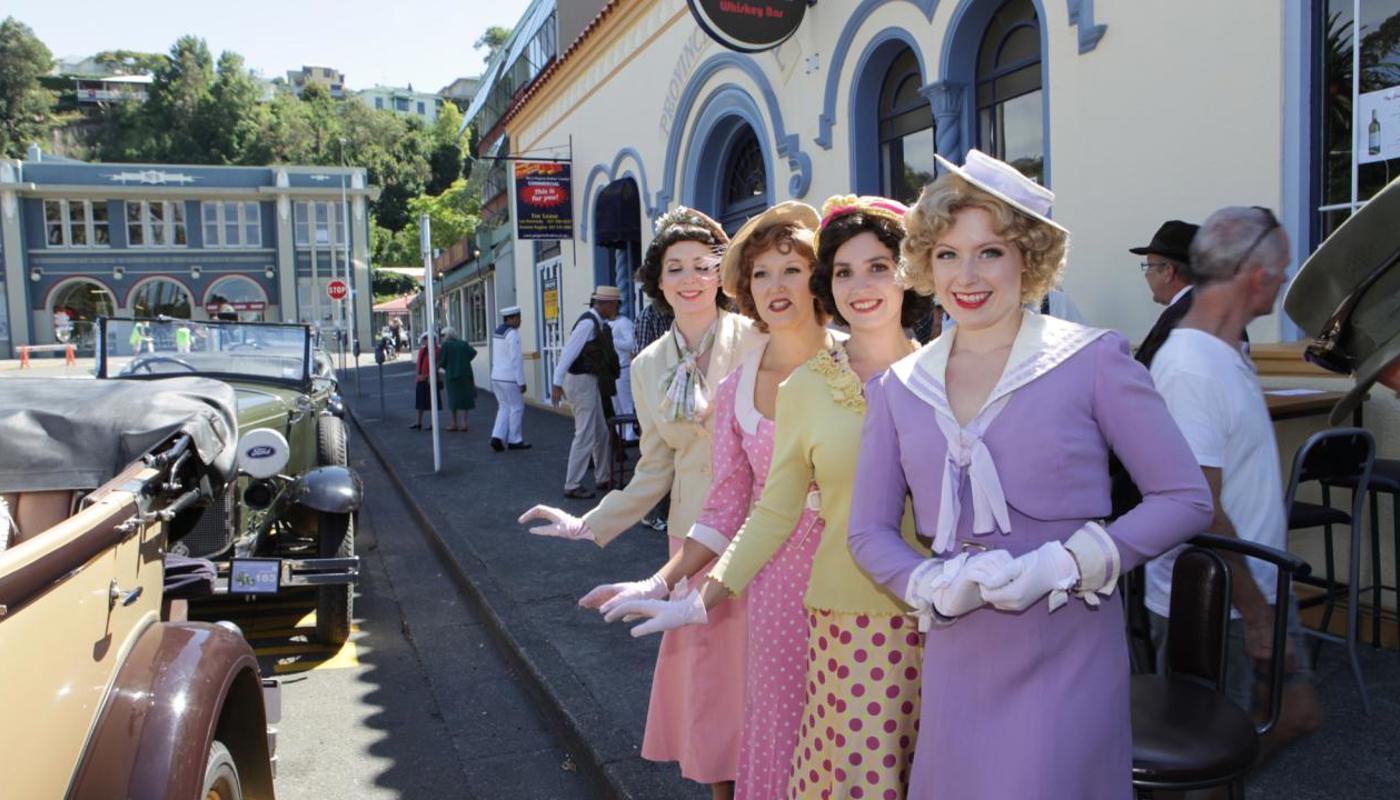 Everyone gets into the spirit at the Hawke's Bay Art Deco Festival