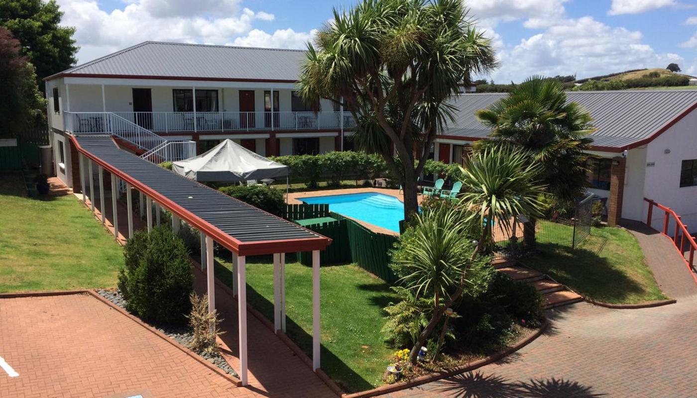 Photo of heated swimming pool newly painted