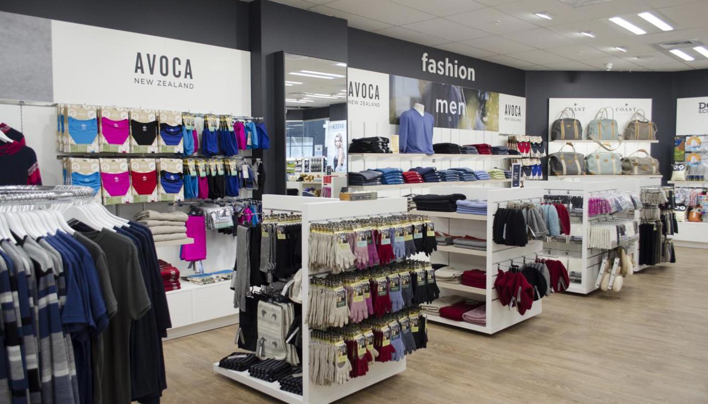 Avoca Fashion on display in the store