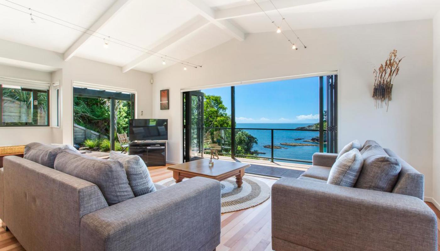 Lounge overlooking Enclosure Bay