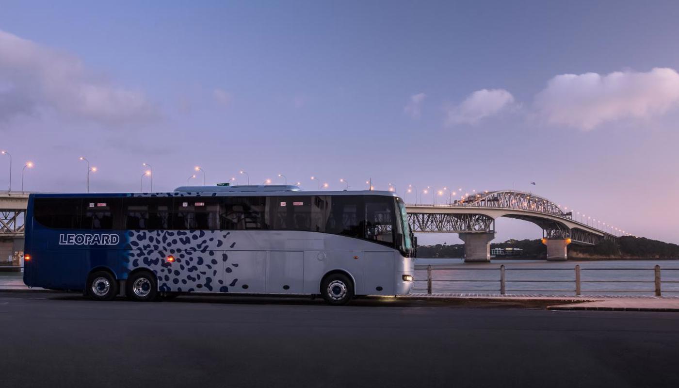 One of Leopard's Volvo B11's - 49 seat, 5-star coach