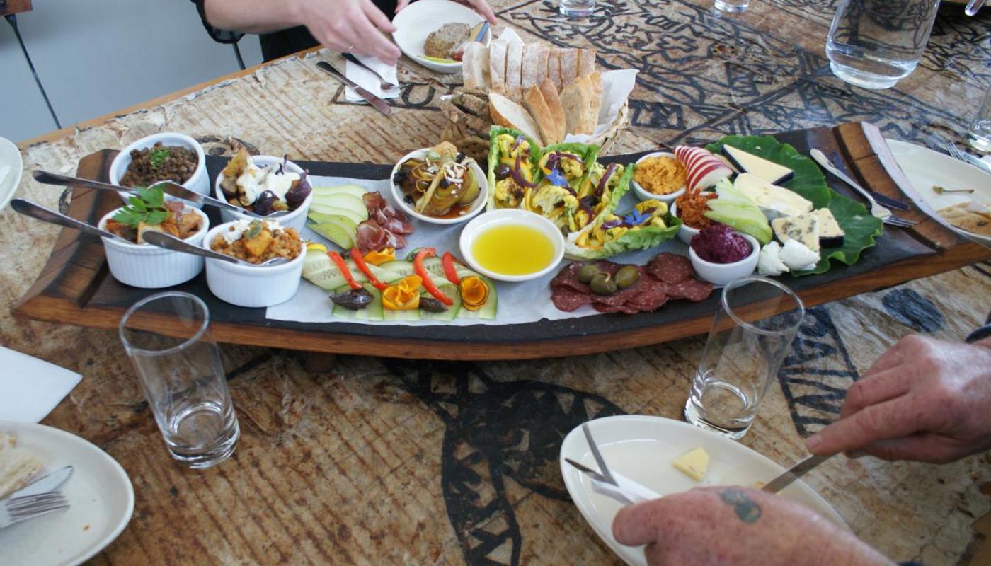 Delicious winery antipasto platter included for lunch - delicious!
