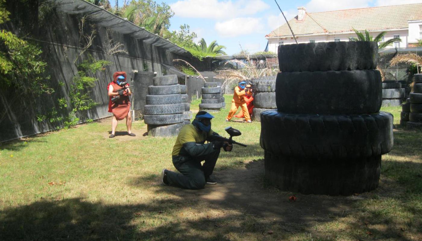 Super Turd in action - Better stag do parties - Only at Asylum Paintball