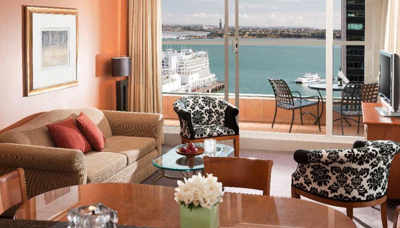 Quay West Suites Auckland Two Bedroom Lounge