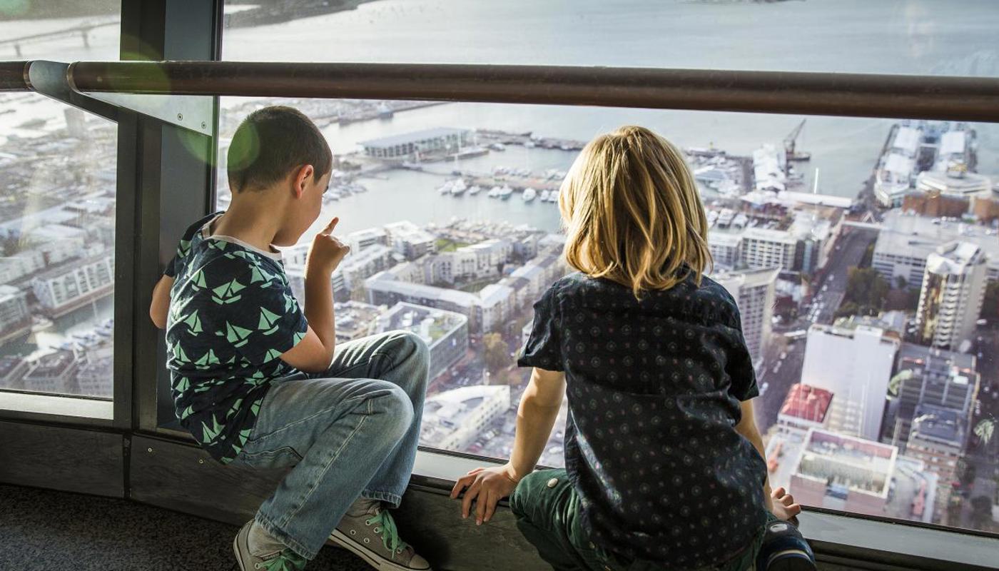 Sky Tower view from the Main Observation level