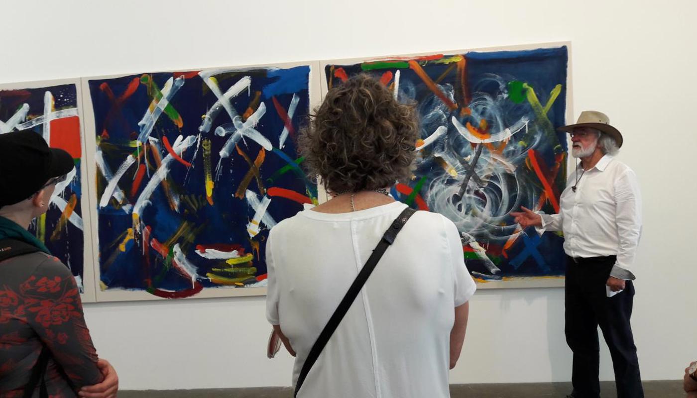 TJ (Terry) McNamara NZMOM (50 years NX Herald Critic) comments on Allan Maddox triptych