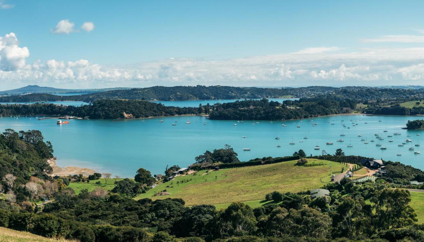View from Luxury Guest Suites at Te Whau Lodge