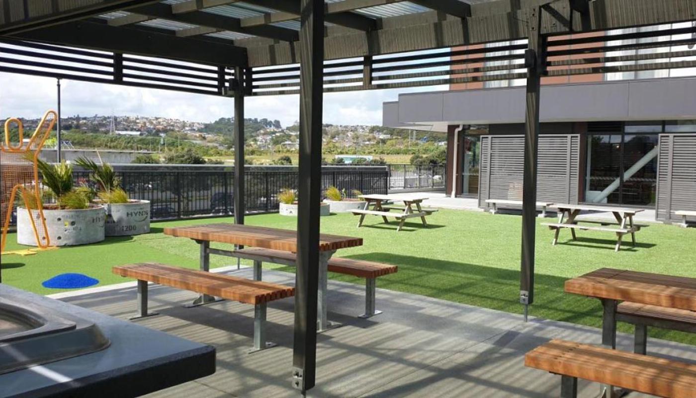 Outdoor area to relax in