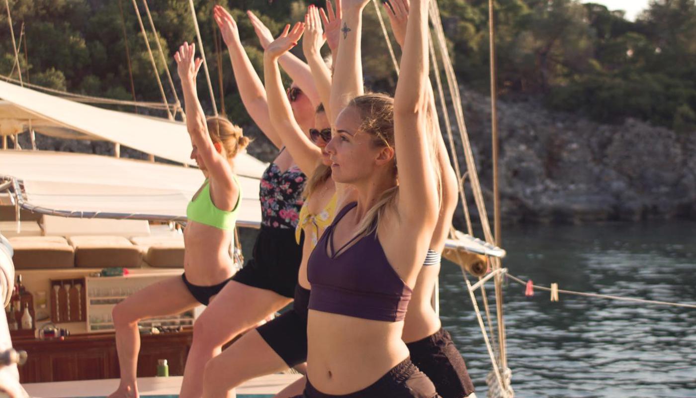 Mindful yoga to empower you, as you feel the sun warming your skin.